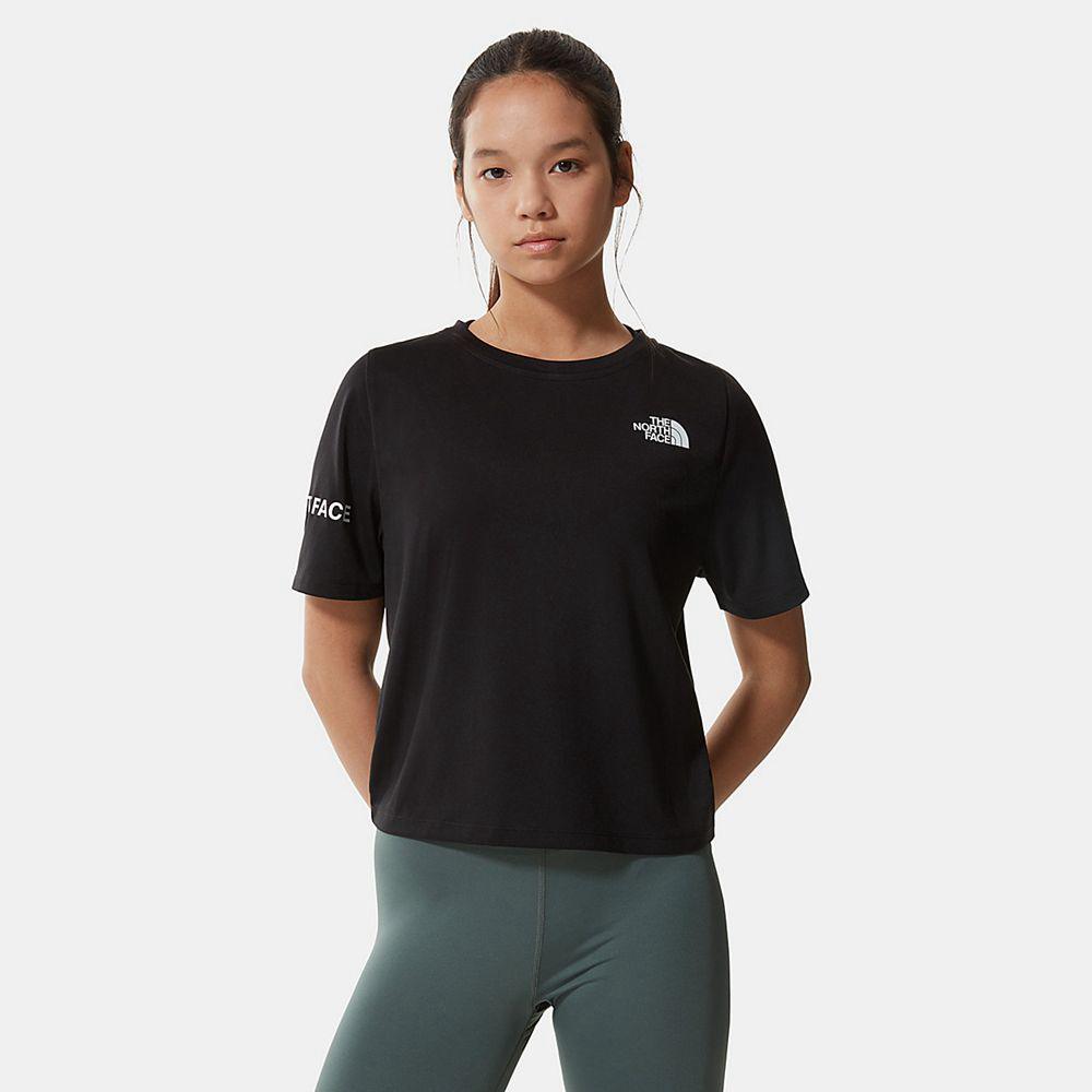 The North Face Mountain Athletics Γυναικεια T Shirt - Μαυρα (SOQU25879)
